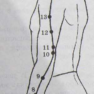 Разположение и анатомия на точки на тялото за ароматерапия. Meridian три горелки