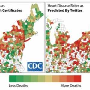 Twitter може да предскаже смъртност от сърдечно-съдови заболявания в различни региони